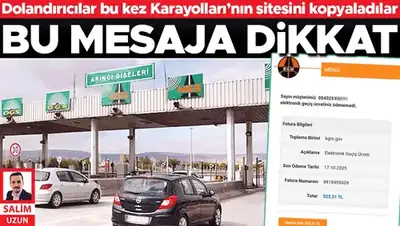 Dikkat sahte siteyle dolandırıyorlar... Araç sahiplerine HGS tuzağı